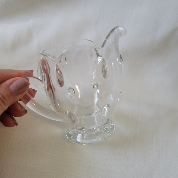 Vintage Indiana Glass Company Teardrop Sugar and Creamer Set - Picture 4 of 11